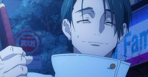 Yuta saat membasmi kutukan yang hampir menelan anak kecil( Dok. Mappa / Jujutsu Kaisen 2 )