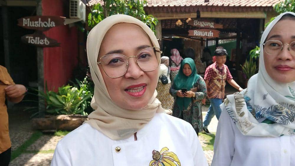 Istri Cak Imin, Rustini Murtadho di Tulungagung. IDN Times/ istimewa