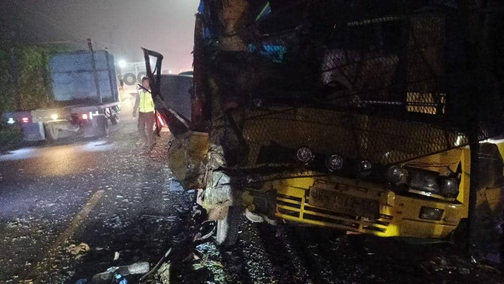 2 Bus Tabrakan di Taput, 17 Penumpang Terluka