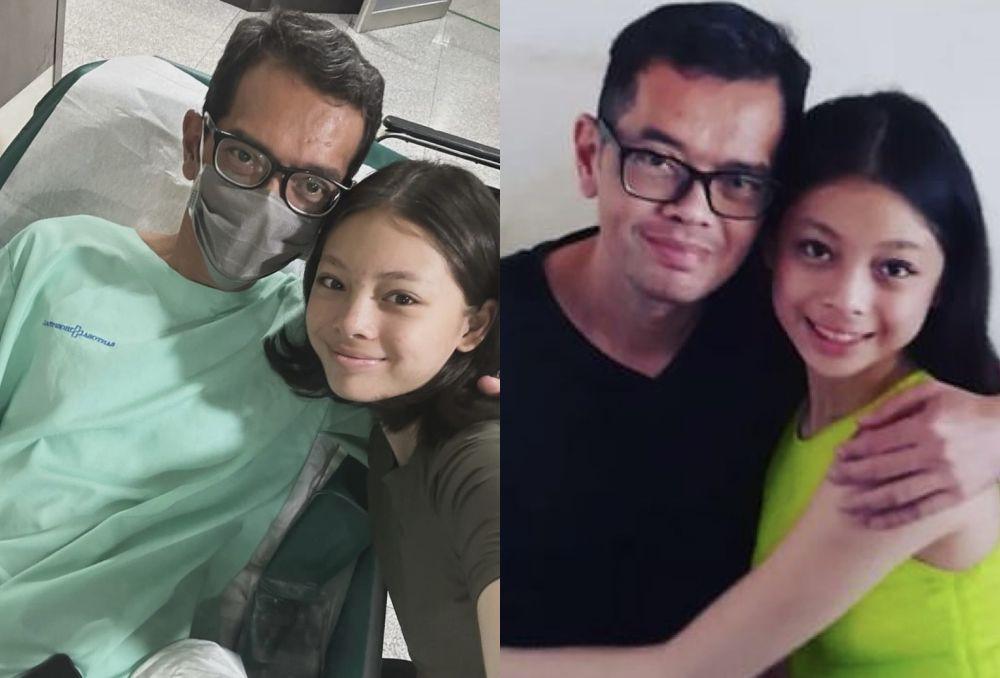 7 Potret Dekat Nada Tarina dan Ayah Kandung yang Akan Jalani Operasi