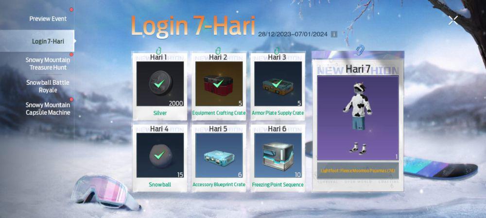 event Icy Winter Undawn (dok. Tencent Games/Undawn)