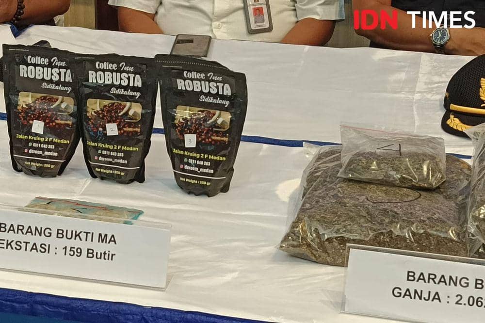 Barang bukti narkoba yang diamankan BNNP Bali (IDN Times/Ayu Afria)