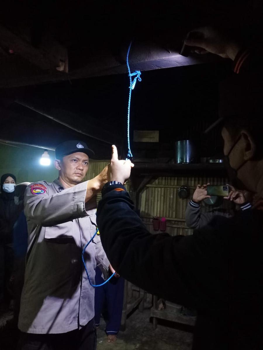 Lokasi bunuh diri remaja di Kecamatan Wonosari, Kabupaten Malang. (Dok. Polsek Wonosari)