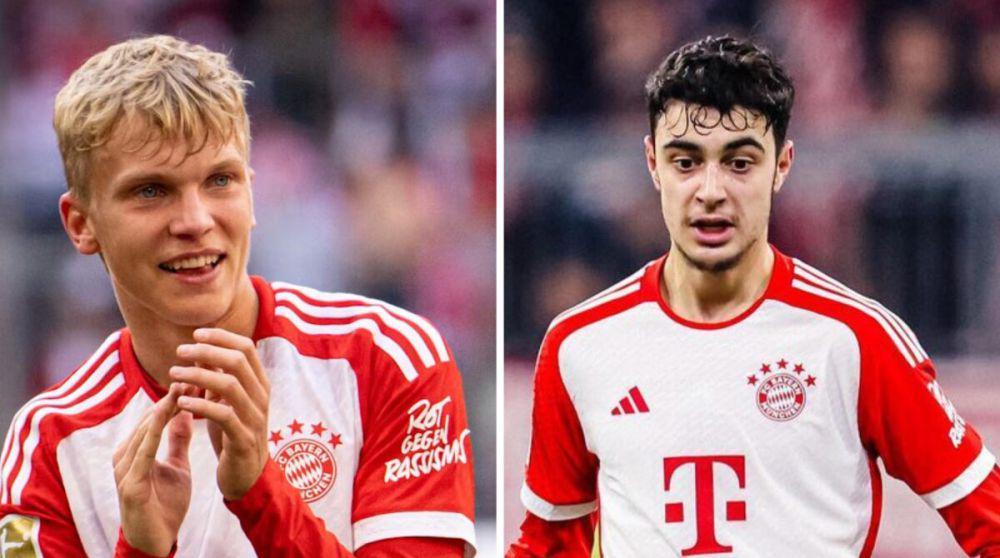 Frans Kraetzig (kiri) dan Aleksandar Pavlovic (kanan) (fcbayern.com | instagram.com/alekspavlovic_)