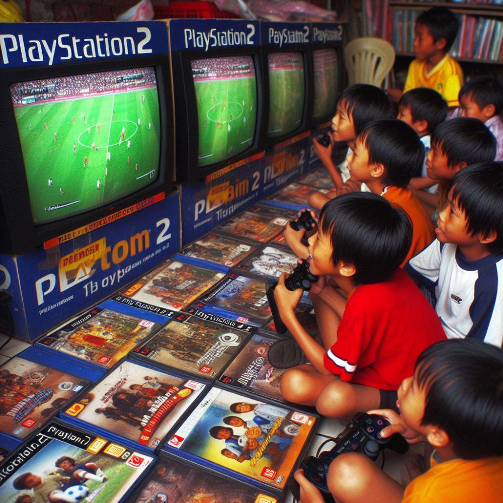 ilustrasi rental PS2, dibuat oleh AI (dok. bing.com)