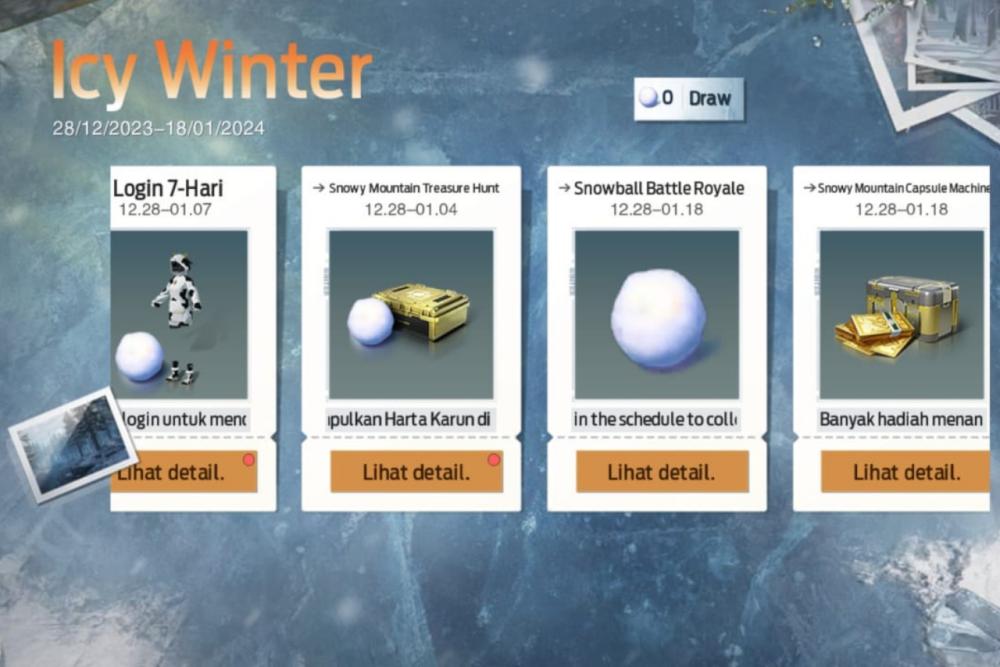 event Icy Winter Undawn (dok. Tencent Games/Undawn)