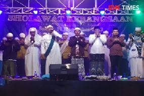 Sholawat kebangsaan yang digelar pada tahun 2023 silam.(IDN Times/Dok. Cokie Sutrisno).