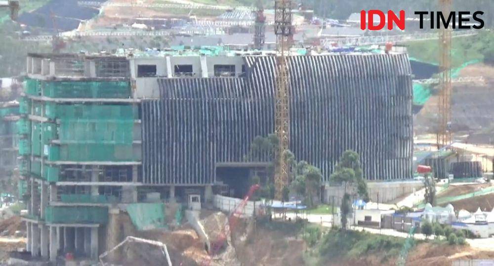 Satuan Tugas Tambang OIKN menemukan sejumlah kegiatan pertambangan batu bara ilegal di wilayahnya dibekingi oknum aparat, Kamis (28/12/2023). (IDN Times/Hilmansyah)
