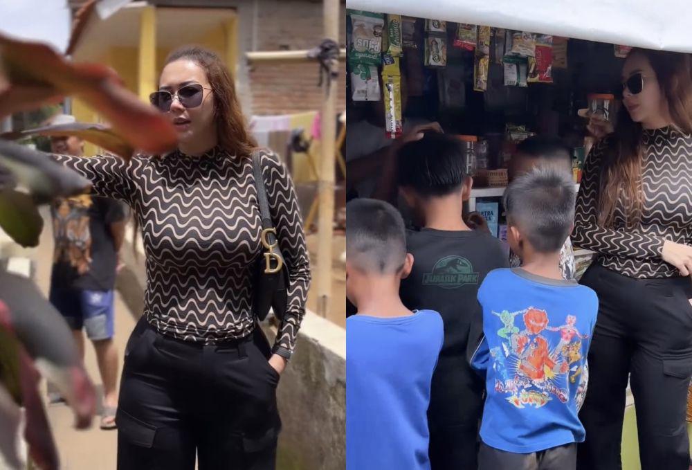 7 Potret Aura Kasih Masuk Kampung, Netizen Curiga Mau Nyaleg