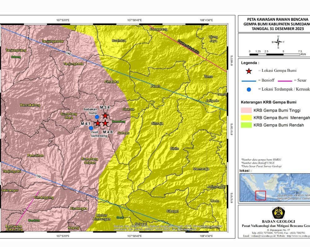 Gempa Sumedang Akibat Gerakan Sesar Aktif Cileunyi-Tanjungsari