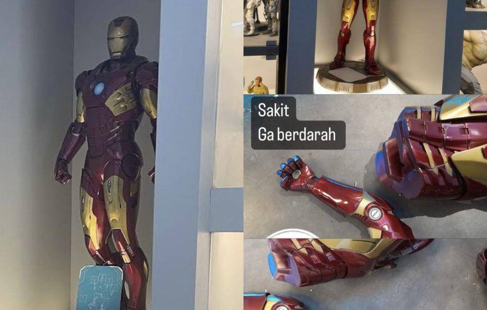 Viral Patung Iron Man Rp 33 Juta Hancur, Respons Pemilik Dipuji