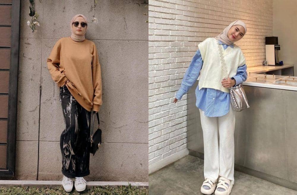 9 Referensi Outfit Hijab Bergaya Kasual untuk Night Out, Super Comfy!