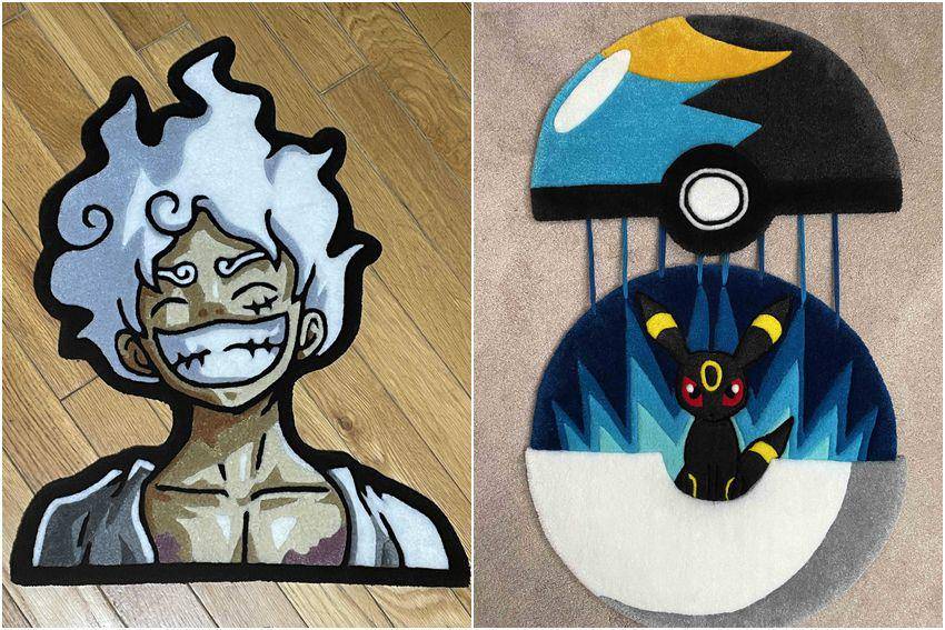 kolase potret karpet buatan tangan (reddit.com/user/GremlynRugs | reddit.com/user/GremlynRugs)