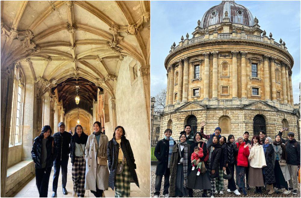 9 Potret Keluarga Alya Rohali Berkeliling Kampus Oxford, Ramai!