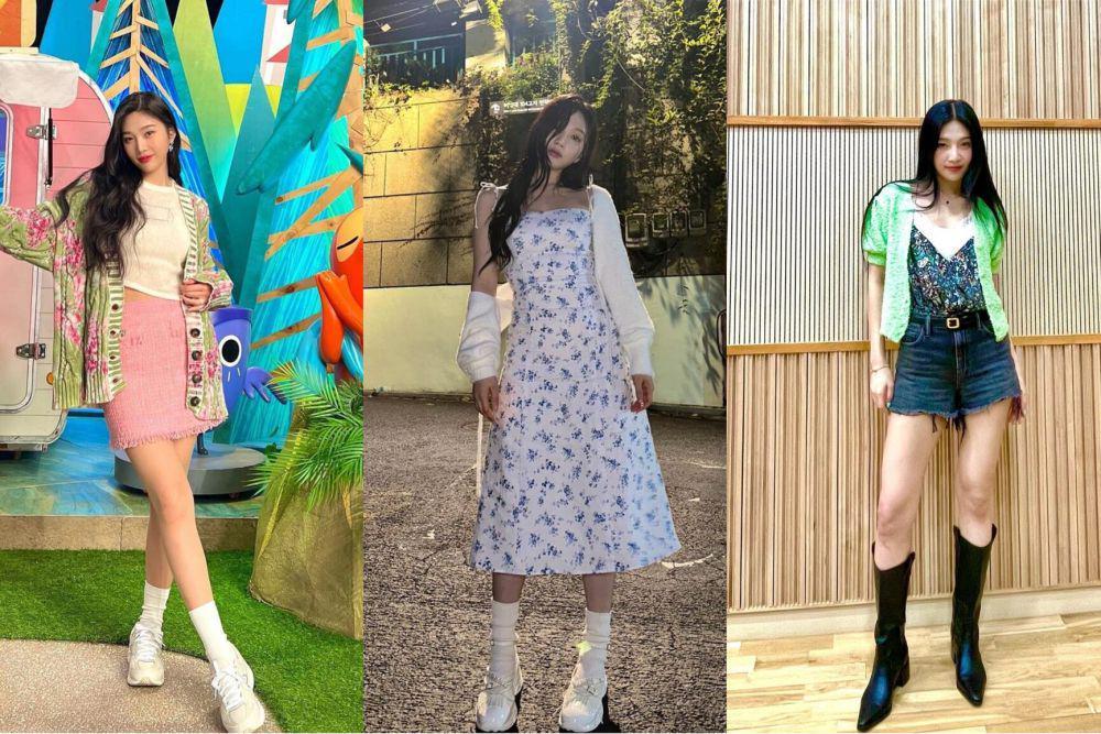 8 Ide Styling Cardigan ala Joy Red Velvet, Manis Banget!