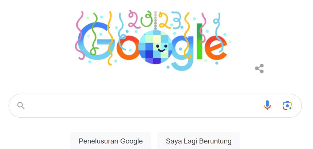 Google Punya Doodle Edisi Spesial Malam Pergantian Tahun!