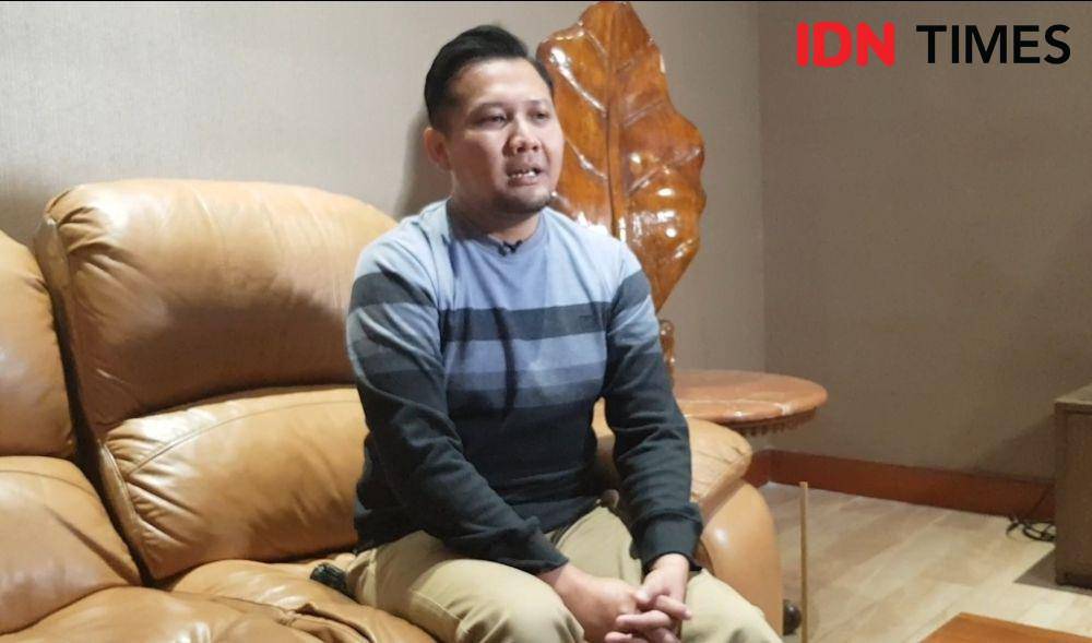 Putra sulung Mahfud MD, Muhammad Ikhwan Zein ketika ditemui di Hotel Grand Sahid, Jakarta Selatan. (IDN Times/Santi Dewi)