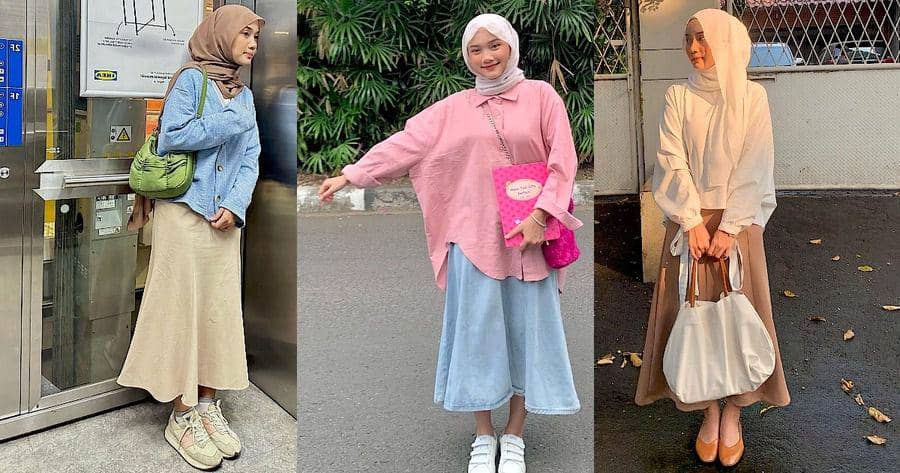 10 Ide Gaya Feminine Look dengan Outfit Oversize ala Diannn.d, Pretty!