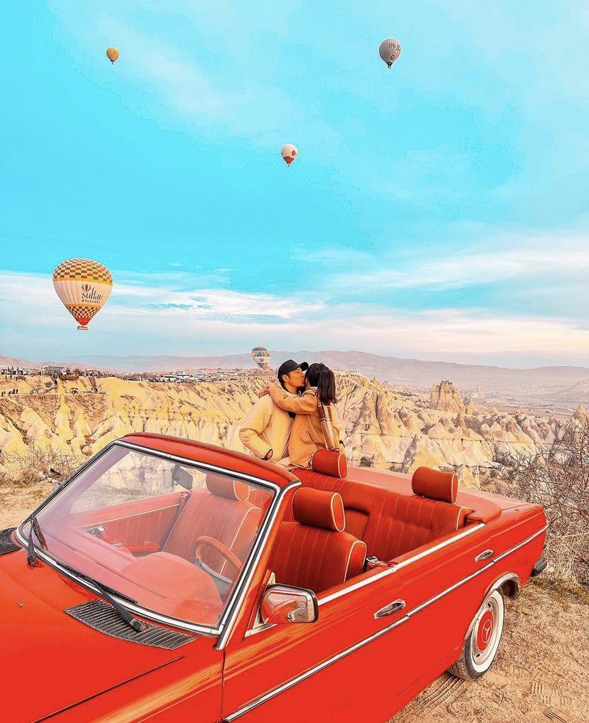potret Via Vallen dan suami di Cappadocia (Instagram.com/viavallen)