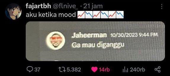 Meme kocak dari chat perselingkuhan pilot dan pramugari (x.com/flnive_)