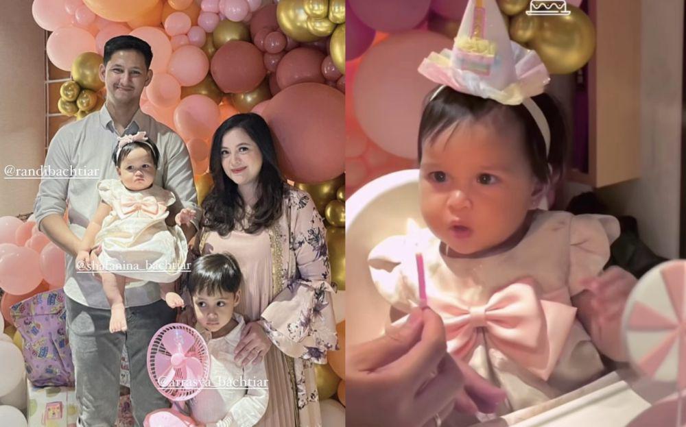 7 Momen Ultah ke-1 Shafanina Anak Tasya Kamila, Sudah Bisa Tiup Lilin