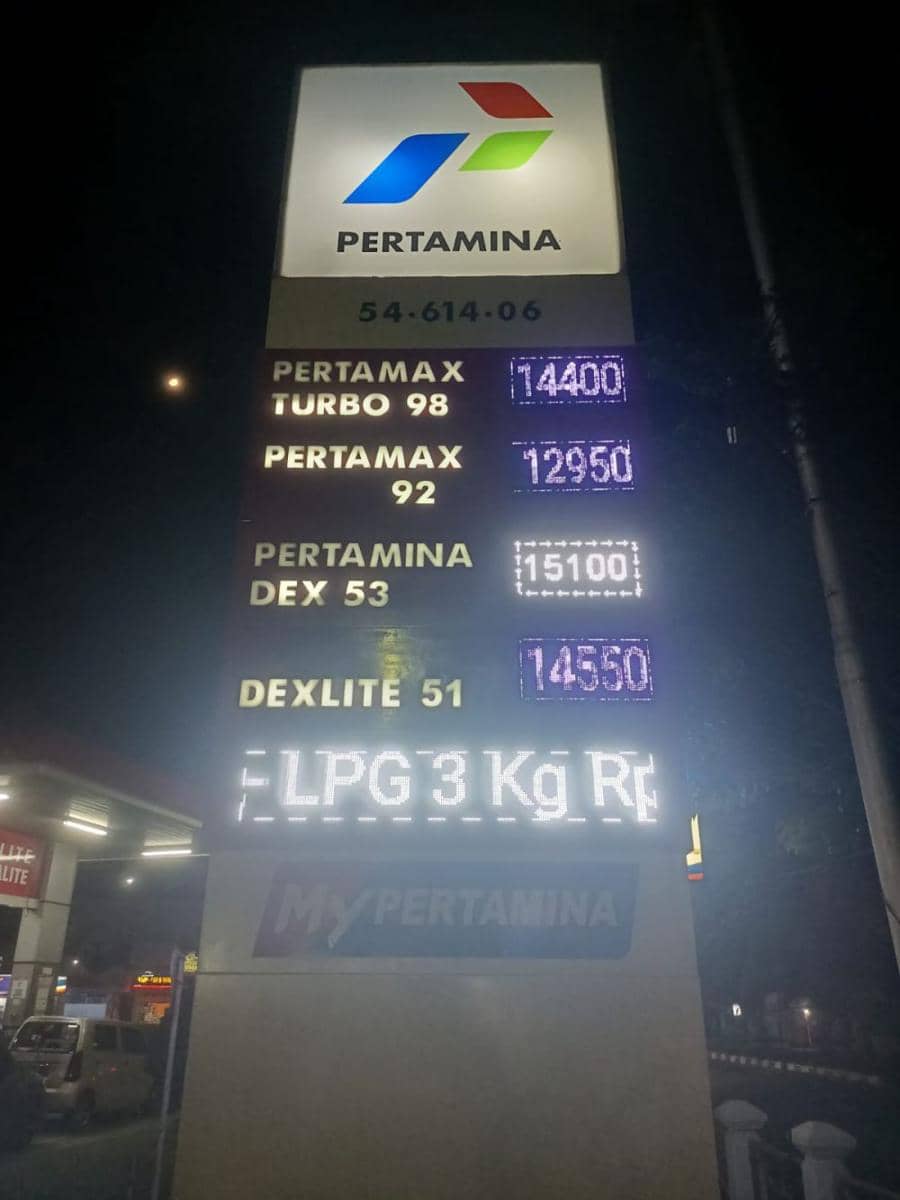 Daftar harga terbaru BBM non subsidi di wilayah Jatimbalinus. (dok. Pertamina)