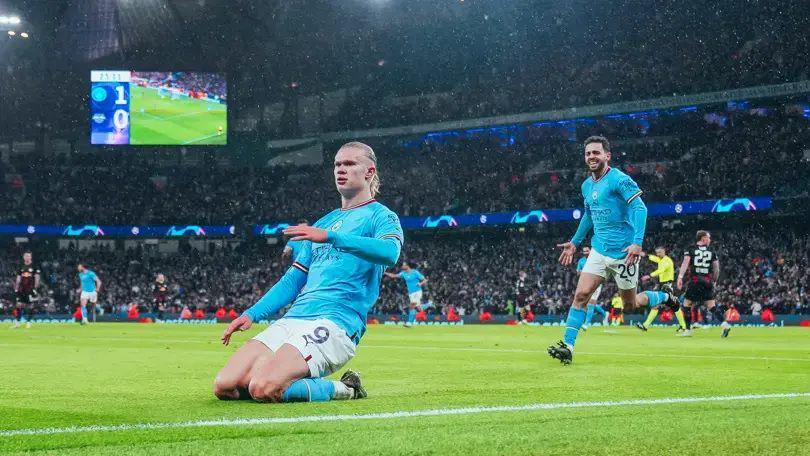 Manchester City melawan RB Leipzig di Liga Champions 2022/2023. (mancity.com)