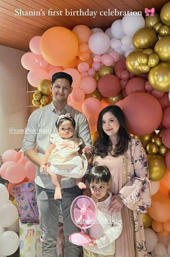 potret ultah ke-1 Shafanina, putri Tasya Kamila dan Randi (instagram.com/tasyakamila)