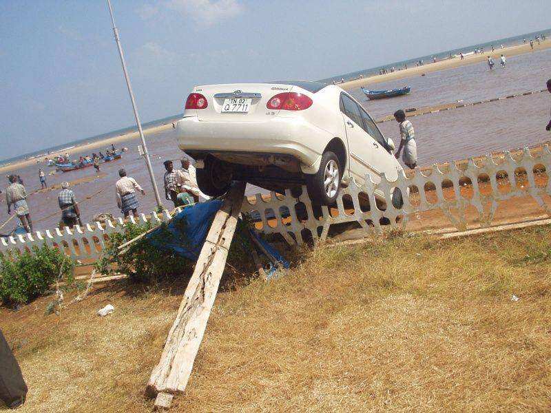 potret kerusakan gempa dan tsunami di Chennai, India pada 2004 (commons.wikimedia.org/Matthewmayer)