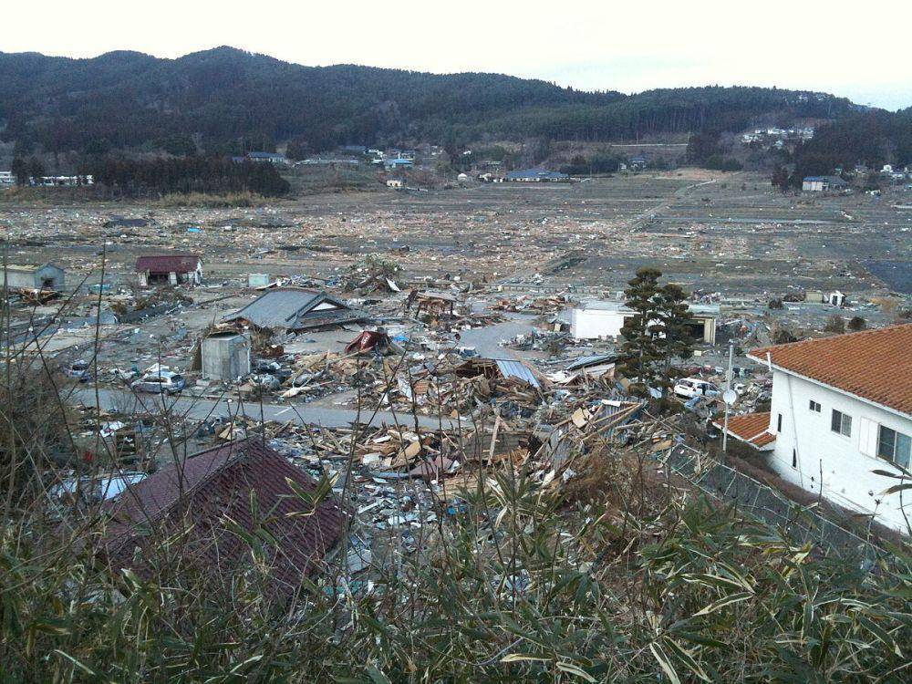 potret dampak gempa dan tsunami di Rikuzentakata, Jepang pada 2011 (commons.wikimedia.org/Mitsukuni Sato)