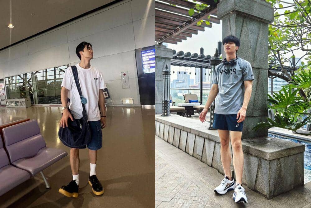 7 Inspirasi Outfit Short Pants ala Aktor Tay Tawan, Jadi Auto Kece!