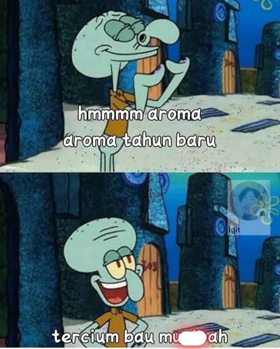meme Squidward (instagram.com/lawakscience)