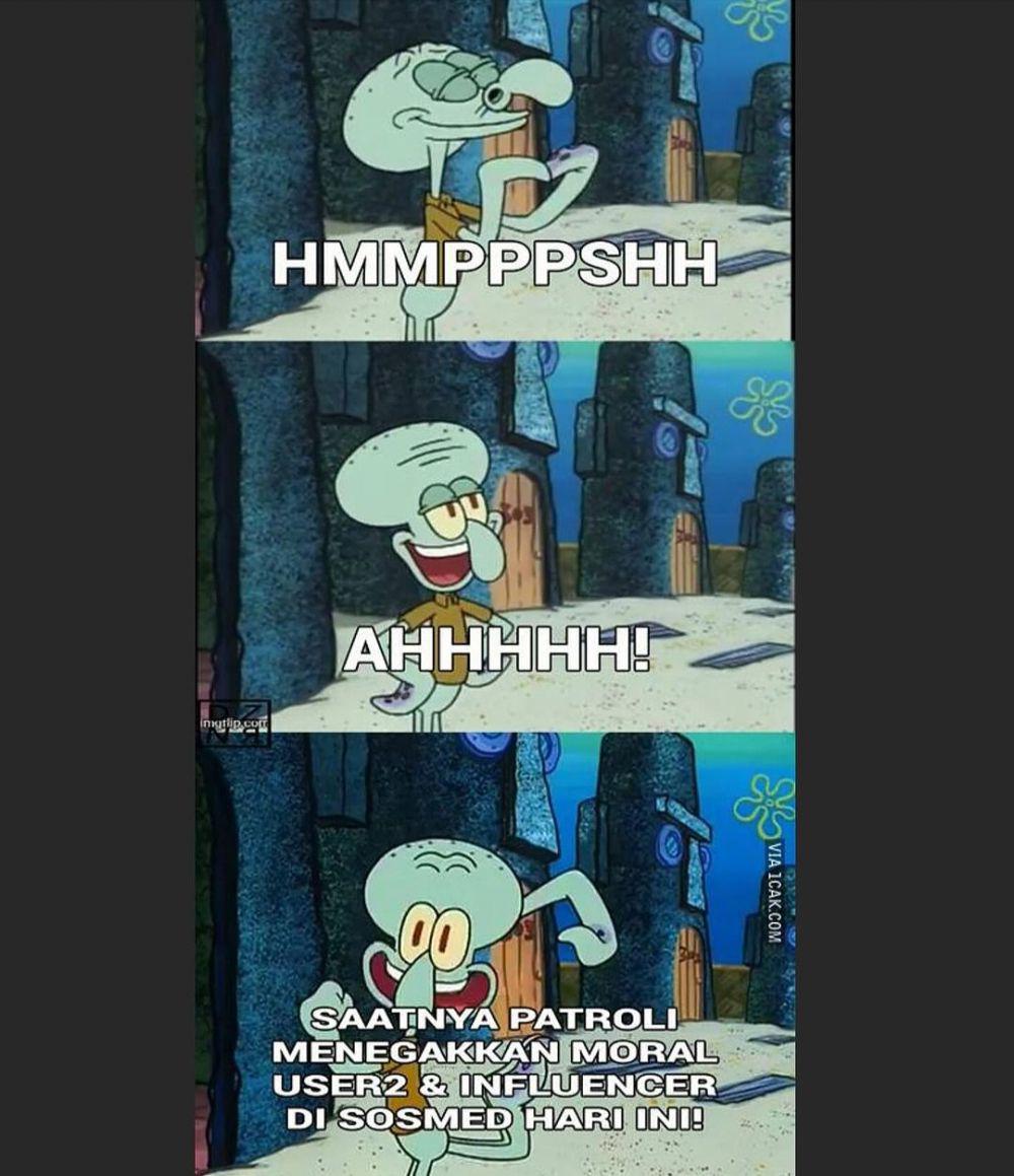 meme Squidward (instagram.com/onecak)