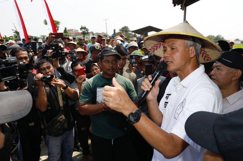 Ganjar Pranowo berkampanye di Demak, Jawa Tengah, pada Selasa (2/1/2024) (IDN Times/Istimewa)