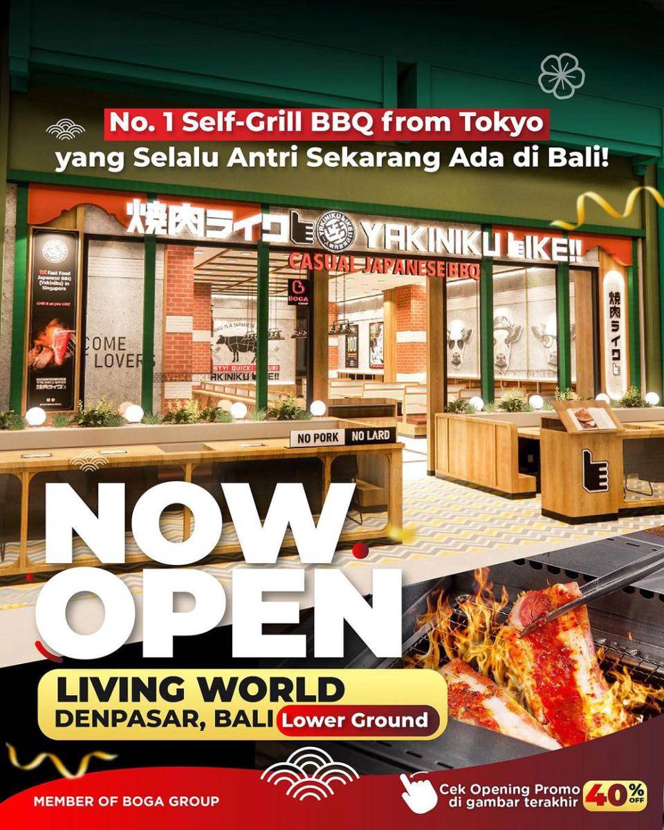 Yakiniku Like di Living World Denpasar. (Instagram.com/yakinikulike.id)