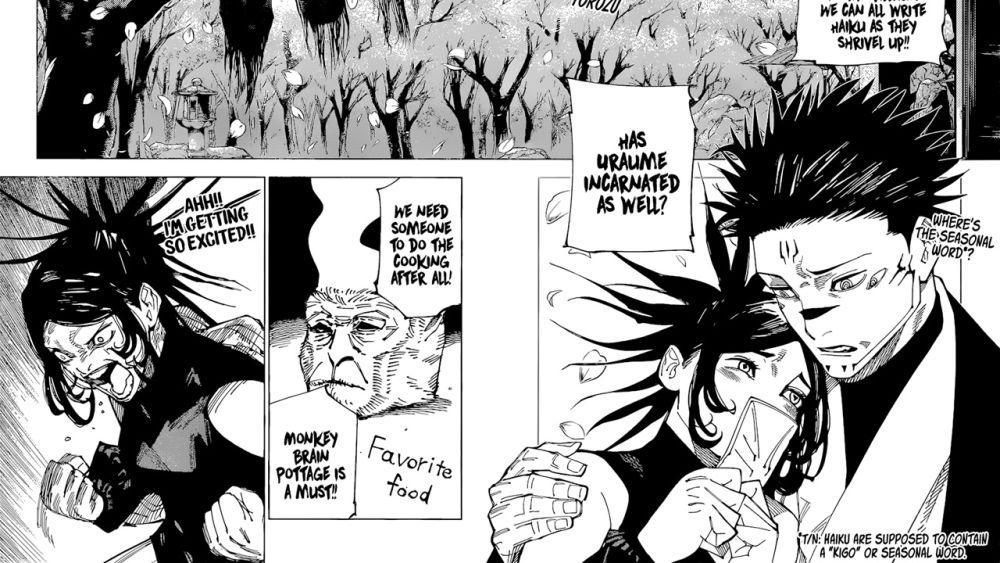 Yorozu sangat senang bertemu Sukuna. (dok. Viz Media/Jujutsu Kaisen)