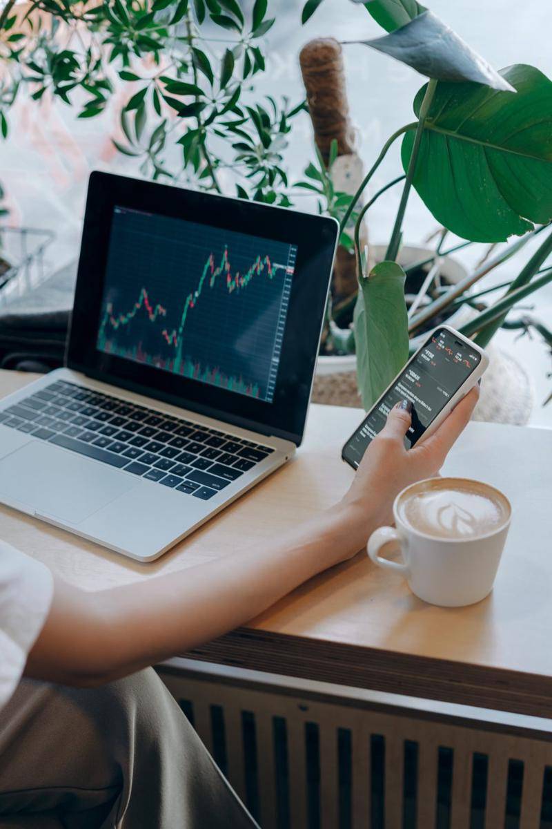 ilustrasi wanita sedang melihat grafik saham (pexels.com/Mikhail Nilov)
