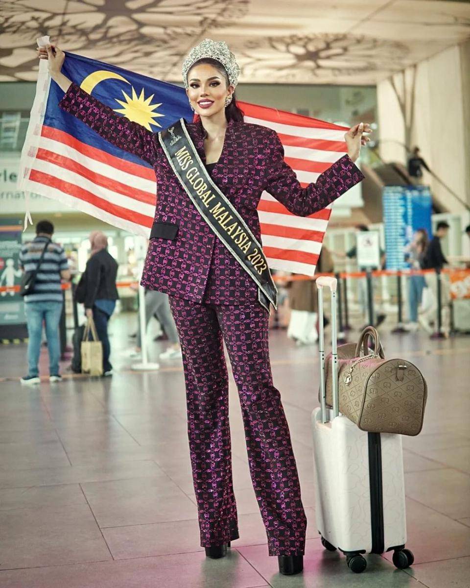 Potret Keberangkatan Finalis Miss Global 2023 ke Kamboja (Instagram.com/taanusiyaa_)