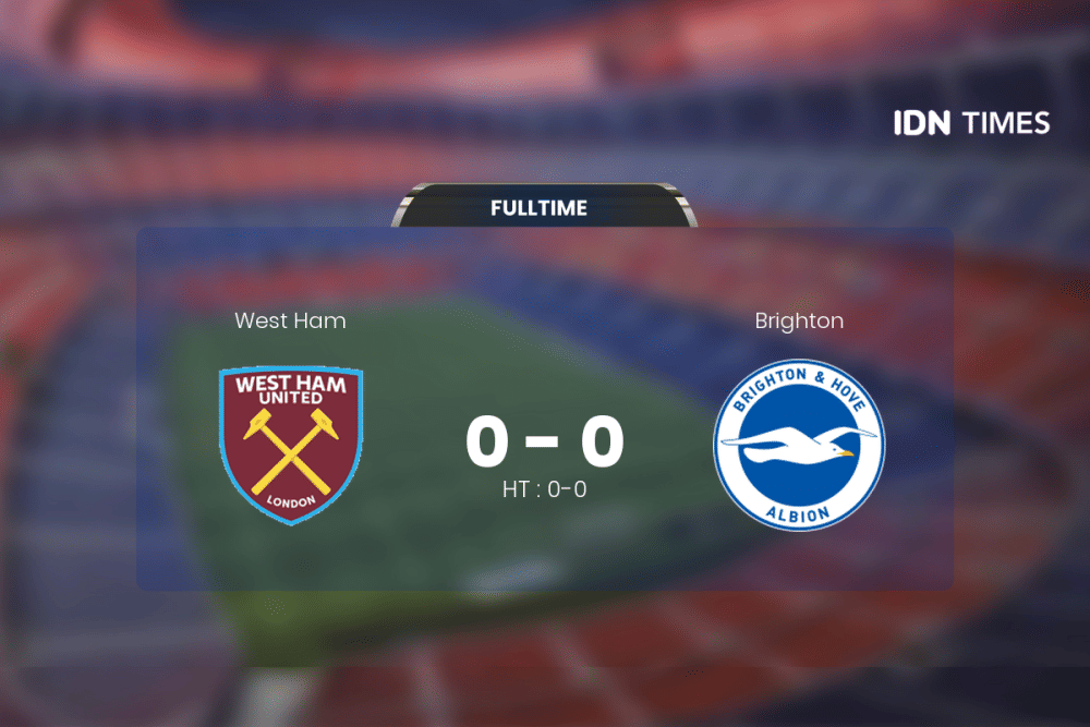 Duel West Ham Vs Brighton Berakhir Antiklimaks