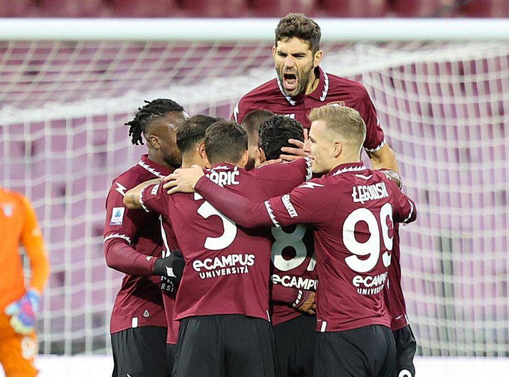 Pemain Salernitana saat merayakan gol. (instagram.com/ussalernitana1919official)