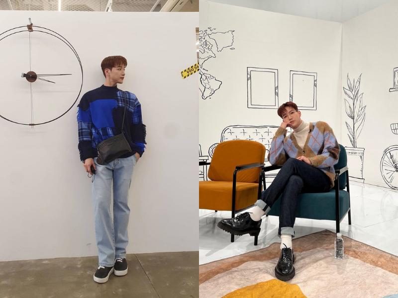8 Ide Mix and Match Knitwear ala Jun K. 2PM, Tampil Smart Casual!