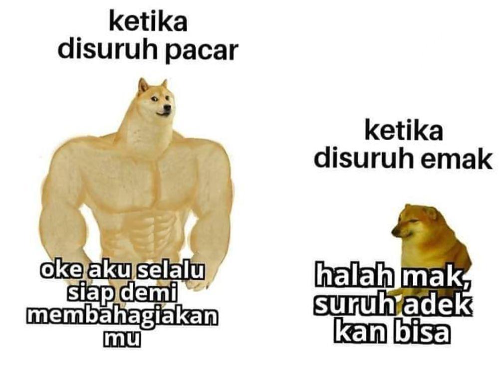 meme mental kuat vs. lemah (instagram.com/meme.kebutuhan.indonesia)