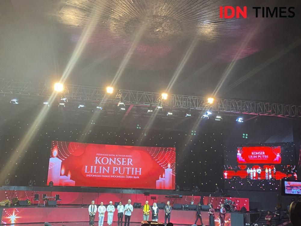 Konser Lilin Putih di Balai Sarbini, Jakarta, Rabu (3/1/2024). (IDN Times/Vadhia Lidyana)