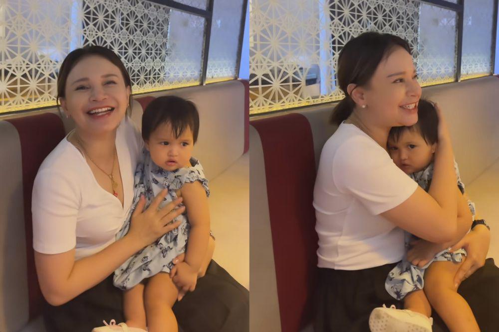 10 Momen Rossa Bertemu Anak Tasya Kamila, Shanin Nyaman Dipangku!