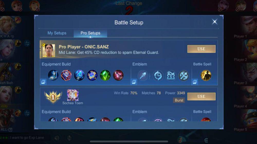 build item ala Sanz yang mengurangi CD secara signifikan. (dok. Moonton/Mobile Legends)
