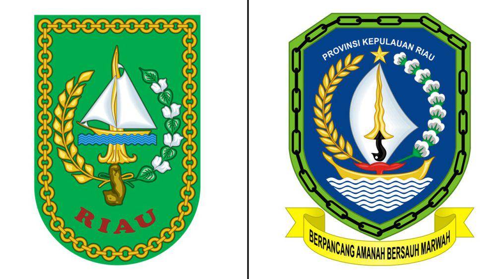 lambang Provinsi Riau dan Kepulauan Riau (commons.wikimedia.org/Gunkarta | commons.wikimedia.org/RaFaDa20631)