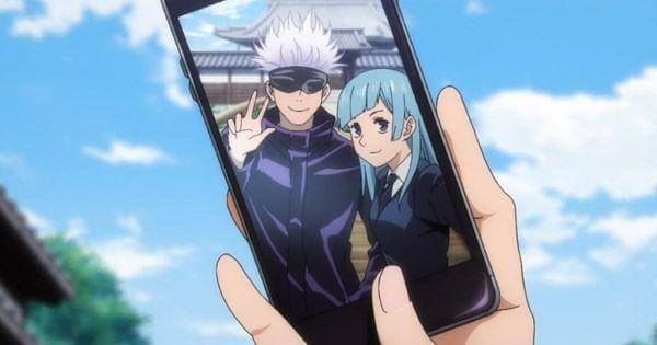 Miwa dan Gojo berfoto bersama ( Dok. Mappa / Jujutsu Kaisen )