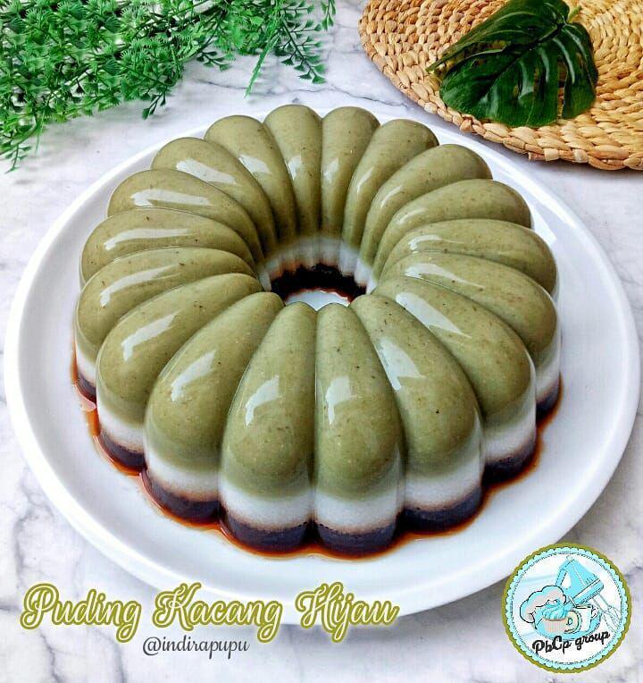 resep puding kacang hijau (Instagram.com/indirapupu)