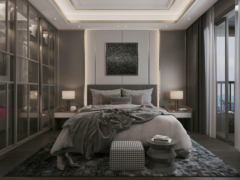 9 Inspirasi Kamar Tidur dengan Nuansa Abu, Chic dan Mewah