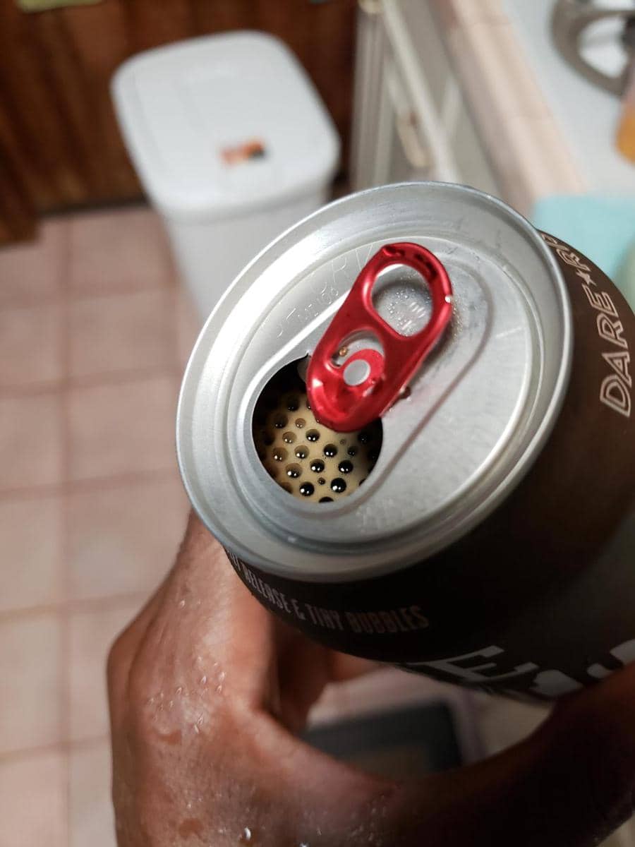 potret gelembung di minuman membentuk sesuatu (reddit.com/user/ThaBlackBeacon)